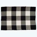 Youngs Cotton Hand Woven Rug, Black & White 10705